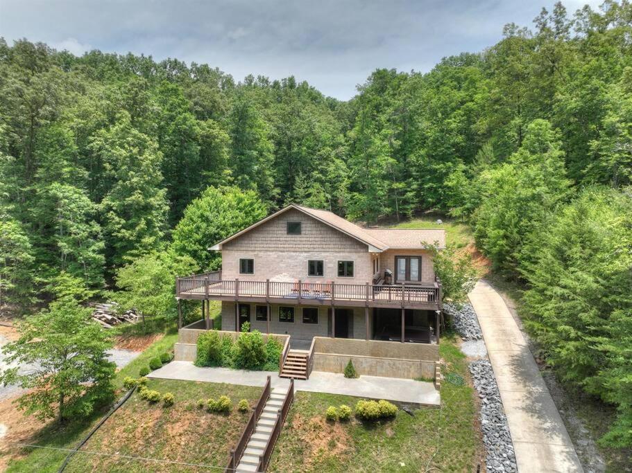 The Chariot - Creek Front With Hottub, Fire Pits, Billiards, Ev Charger - Sandalwood Stays Blue Ridge Exteriör bild